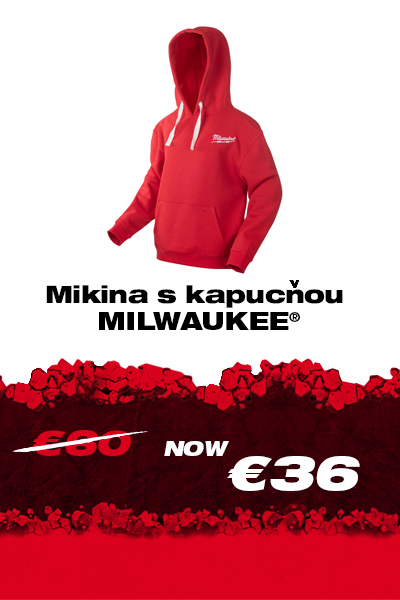 Mikina s kapucňou MILWAUKEE<sup>®</sup>