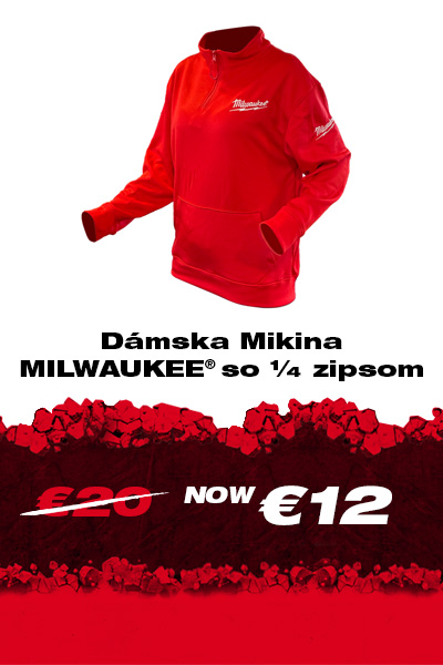 Mikina MILWAUKEE® so ¼ zipsom